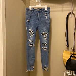 Womens high waist skinny jeans